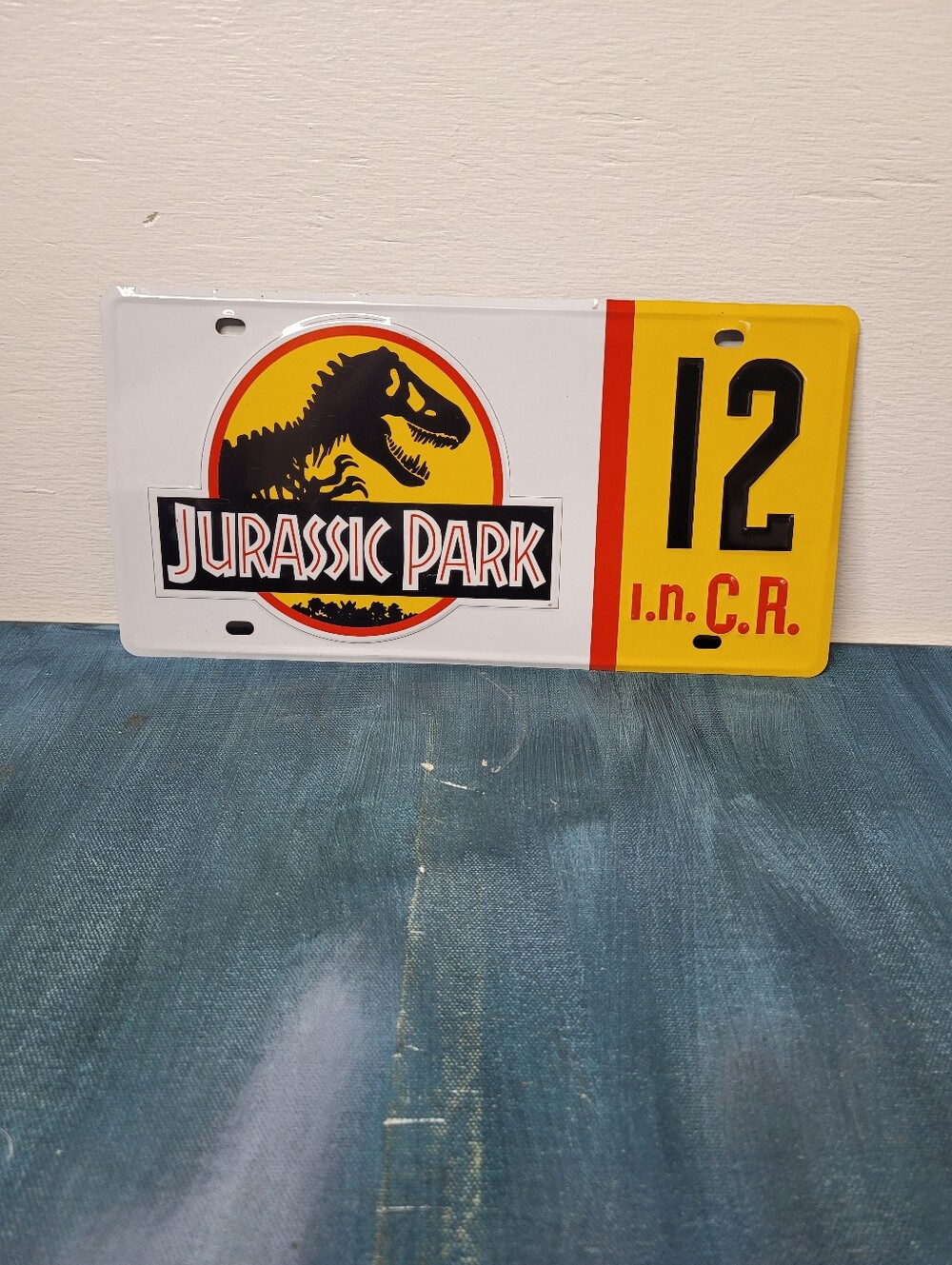 Jurassic Park License Plate Movie Prop Replica